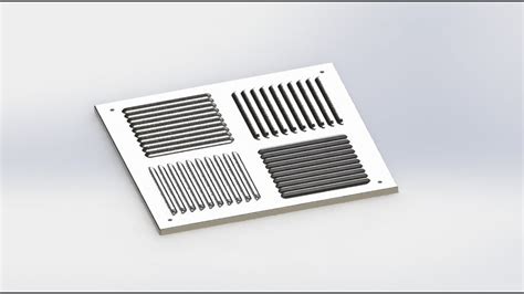 24 sheet metal with vent hole|24x24 solid sheet metal.